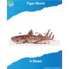 Real Planet Shark Plush Toy - Realistic Stuffed Animal Gift for Kids All Ages, Giant Shark Creature Plushie, Fun Christmas Birthday Gifts (Tiger Shark, 33.5")