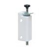 FPL Sliding Door Lock Security Foot Bolt in White - Quickly and Easily Locks and Unlocks with Your Foot