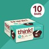 think! Protein Bars, High Protein Snacks, Gluten Free, Low Sugar Energy Bar with Whey Protein Isolate, Chocolate & Crème Cupcake, Nutrition Bars without Artificial Sweeteners, 2.1 Oz (10 Count)