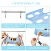 Petmolico Dog Grooming Hammock, Pet Grooming Sling Helper Dog Grooming Hammock Set - Nail Clippers/Nail Trimmers/Double-Sided Hairbrush(M,Blue)