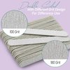 Professional Disposable Zebra Nail Files 100/180 Grit 5" Double Sided Emery Board Manicure Pedicure Tools 50Pcs