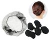 Tinksky 100pcs Hair Nets Invisible Elastic Edge Mesh Dress-up Accessories (Black)