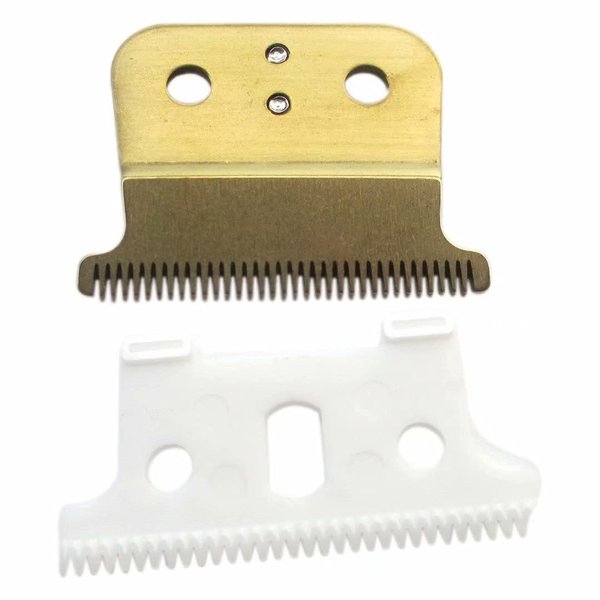 USonline911 Premium Hair Trimmer Replacement T Beard Trimmer Replacement T Blade Hair Clipper Set Gold