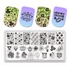 St Patricks Day Nail Stamping Plates Shamrock Nail Stamping Plate Lucky Clover Nail Art Stamping Template 17th of March Manicure Decorations Supplies 1Pcs