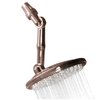ShowerMe Rain Showerhead – Energy Efficient High Pressure Water Flow – Easy Installation Luxurious Shower Head (Bronzed Nickel)