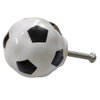 Wannianmu 4Pack Ceramic Soccer knobs Football Knobs, Sports Drawer Knobs Pulls Handles for Dresser Cupboard Closet Door Handle Home Kitchen Boys Kids Room Nursery Furniture Knobs Decorative