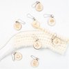 dcvbny 16Pcs Removable Stitch Markers with Wooden Storage Box for Knitting and Crocheting,Wood Crochet Stitch Marker Charms Pendant Locking Stitch Marker Knitting Tools Accessories