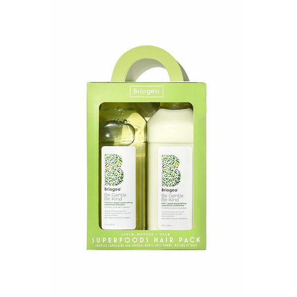 Briogeo Superfoods Apple Matcha Kale Replenishing Shampoo and Conditioner Set, Replenish Dull, Dry Hair and Supports Healthy Hair and Scalp, Vegan, Phalate & Paraben-Free