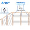 [Patent Design] CKE 40 PCS 30 Degree Angle Cable Railing Corner Protector Sleeve Beveled for 5/32", 3/16" Wire Rope Cable Railing, T316 Marine Grade Stainless Steel Wood Post Protector with Drill Bit
