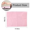 LXIANGN 125PCS Disposable Nail Art Table Towels Mat 13" X 17" Waterproof 3 Ply Nail Art Mat Paper Sheet Clean Pads Tattooing Table Mat Nail Table Cover Tattoo Supplies (Pink)