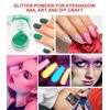 Temporary Glitter Tattoo Kit for Kids makeup,30 Body Glitter,3 Glitter Glue,5 Sheets Tattoos Stencil,5 Pcs Makeup Brush,6 Fluorescent Powder,Rhinestone Stickers,Holiday,Party,Nail Art