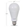 Feit Electric A21 LED Light Bulb, 200W Equivalent, Non-Dimmable, 3050 Lumens, E26 Standard Base, 5000k Daylight, High Output LED Bulb, Damp Rated, 22 Year Lifetime, OM200/850/LED