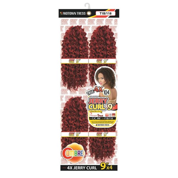 Motown Tress (CJC.9M JERRY CURL - 104 Strands - 9 Inch) - Kanekalon Braiding Hair in 2