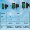 AQQA Aquarium Strong Magnetic Cleaner Brush, Fish Tank Glass Algae Magnet Cleaning Tool Floating Cleaner Scrubber Brush with 2 Detachable Scraper (Green,M)