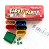 Farkel Party Game, Classic Family Dice Game, 6 Sets of Dice, 6 Dice Rolling Cups, 50-Sheet Scorepad, Fire Engine Red Tin Box, Parties & Game Nights