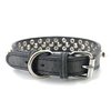 Spiked Studded Dog Collar-Chrome Round Stud Anti-Bite Collar (Black,XL)