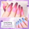 UR SUGAR Color Changing Gel Nail Polish Set, 6 Colors Temperature Red Pink Purple Mood Changing Long Lasting Soak Off Manicure DIY Home Kit for Women