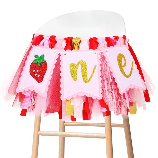 Strawberry Party Decorations for 1st Birthday Berry First Birthday High Chair Banner Berry First Birthday Decor Sweet High Chair Decorations
