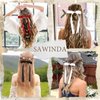 SAWINDA 6PCS Bow Hair Clips Ribbon Bow Clips Silky Satin Hair Bows with Long Tail Tassel Bowknot Tassel Claw Hair Clip for Women Cute Hair Barrette Wedding Bride Hair Accessories for Women and Girls