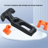 COOLOGIN Rubber Flexible T-Handle Hasp Draw Latch for Tool Box, Cooler, Golf Cart or Engineering Machine Hood (4 PCS, Multicolored)