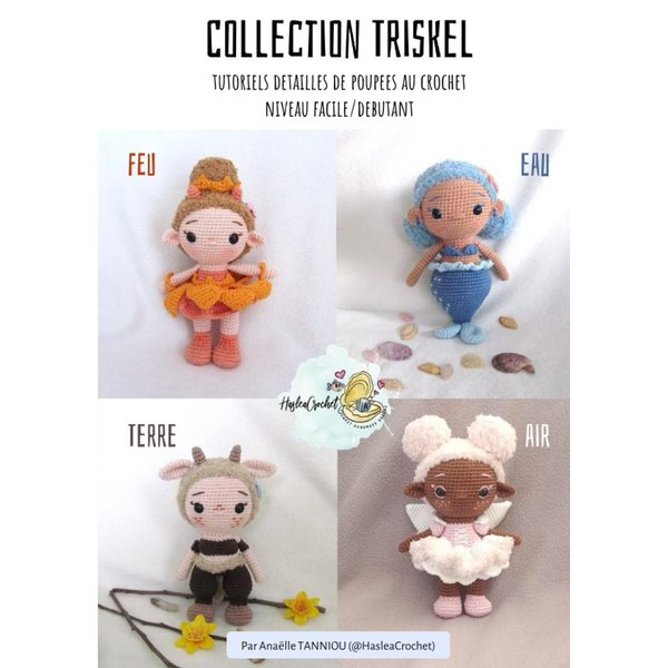 Collection Triskel : tutoriels de poupées au crochet: poupées simples et rapides (French Edition)