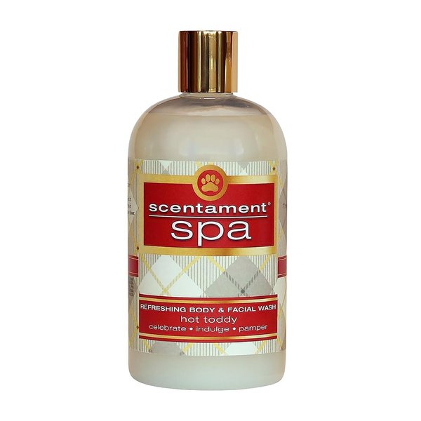 Best Shot Scentament Spa Seasonal Body and Facial Wash, Tearless Shampoo, Hypoallergenic Body Wash, Removes Tear Stains, Hot Toddy, 16 Oz.