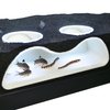 Aquarium Underground Tunnel Cave Natural Curve Two Hole | Viewing Fish & Shrimp Under Gravel Tunnel | Fish Tank Decor Decoration Hideout Perfect for Corydora Catfish, Kuhli Loach, Pleco (White)