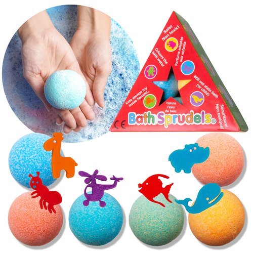 Bath Bombs for Kids: Bathbombs with Surprise Inside That Wows Any Kid, Ideal Toys Fizzies for Age 3+, Men, Women and Girls with Kids, Perfect for Family Bat (6 pcs Per Pack)