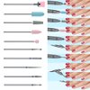 URAQT Nail Drill Bits Set, 10 pcs Electric Nail Drill Bits Kit 3/32, Professional Cuticle Polishing Bits for Acrylic Gel Nails, Electric Nail Files Manicure Pedicure Drill Tool