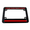 Thin Red Line - Firefighter Motorcycle License Plate Tag Frame