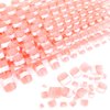 Mwoot 240Pcs Natural Fake Toenail Tips Set, Nail Art Toe Decoration Full Cover Pink White French False Toe Nail Tips for DIY Salon Foot Manicure Sticker Tools