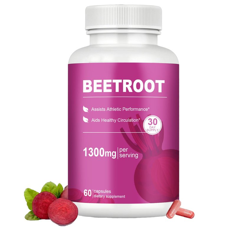 Beet Root Capsules – 1300mg Beetroot Powder for Natural Energy ...