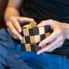 BSIRI Snake 3D Wooden Puzzle Classic Games (M Size) and Mind Puzzles for Adults in Hand with Wooden Cube Designs of Magic Game for Educational Brain Games for Kids to Challenges Brain Teasers Puzzles