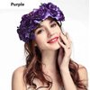 DNHCLL Rose Flower Crown Fake Flower Crowns Headbands For Women Girl Rose Floral Head Piece Hair Crown Pet Headband Flower Wreath (Purple)