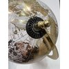 Abbott Collection 57-LATITUDE-02 Spinning Small Decorative Globe, Ivory/Gold, 11" H