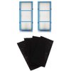 Nispira Total Air True HEPA Air Filter Replacement Carbon Compatible with Holmes AER1 Total Air Purifier HAPF30AT - 1.37” x 10” x 4.62” (2 HEPA Filters + 4 Carbon Filters)