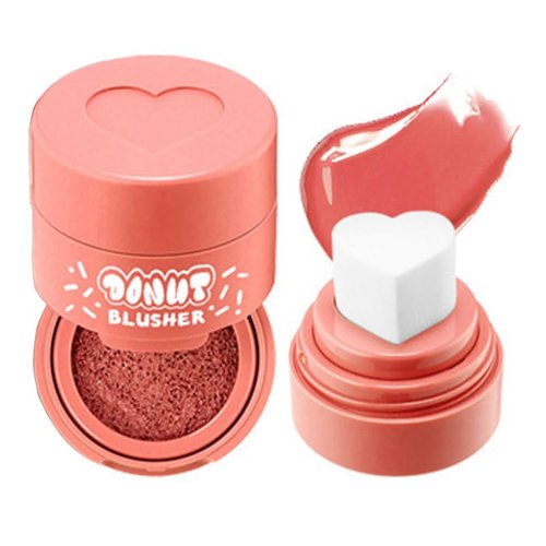 Stamp Liquid Blush Stamp Blush with Heart Shaped Applicator Natural Long Lasting Blush, Light and Airy Makeup Gift for Women (1)