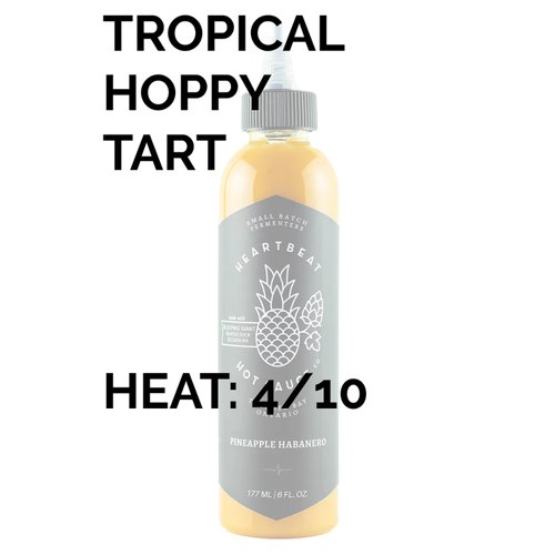 Heartbeat Hot Sauce Pineapple Habanero Hot Sauce, 6 FZ