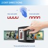 TIHOO Automatic Counterfeit Bill Detector, Money Detector and Counter with UV, MG, IR, Size and Image Detection, USD Currency Value Checker Scanner, Black