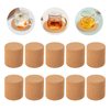 200 Pcs Cork Coaster Blank Cup Mat, Reusable Coffee Coaster Wooden Set 4 Inch Wooden Thick Cork Coasters for Home Tabletop Decoration