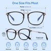 DUCO Blue Light Blocking Glasses For Men Blue Ray Glasses Oversized Computer Glasses Retro Square Fashion Eyeglasses Black 5223