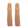 Silicone Practice Fingers for Acrylic Nails, Bendable Fake Nail Training Finger Manicure DIY Nail Art (3-2pcs)