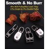 Rocaris 4 Pack M20 Pulley Block, 2 Pcs Single Pulley & 2 Pcs Double Pulley 304 Stainless Steel Wire Rope Lifting Swivel Hook