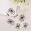 30Pcs Spider Nail Charms Silver Nail Charm for Halloween Holiday with Rhinestone Design Alloy Spider Charm for Women Girls Holiday DIY Nail Art Decorations Accessories