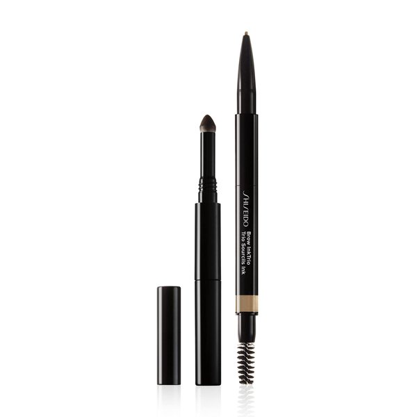 Shiseido BrowInk Trio, Taupe 02-3-in-1 Pencil, Powder & Brush to Balance, Fill & Define Brows - Sweat, Smudge & Water Resistant