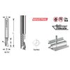 Amana Tool - 51480 Solid Carbide CNC Spiral 'O' Single Flute, Aluminum Cutting 1/4 Dia x 3
