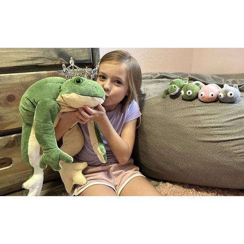 MaoGoLan Frog Stuffed Animal Plush Toys,Green Mommy Frog Plush and 4 Baby Frog Toys for Kids,Cute Plush Toad Toys,Soft Stuffed Frog Gifts for Baby Shower Birthday Decor Holiday