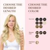 GOO GOO Clip in Hair Extensions Real Human Hair, Remy Human Hair Extensions Clip ins for Women, Natural Human Hair, 20inch 150g 9Pcs, 16/22 Light Blonde Highlighted Golden Blonde