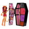 Monster High Skulltimate Secrets Neon Frights Doll & Accessories, Toralei Stripe with Dress-Up Locker & 19+ Surprises