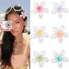Canitor 2.6 inch Hawaiian Plumeria Flower Hair Clips Frangipani Flower Clips for Women Girls Summer Beach Holiday Hair Accessories for Women Luau Tropical Party Decoration
